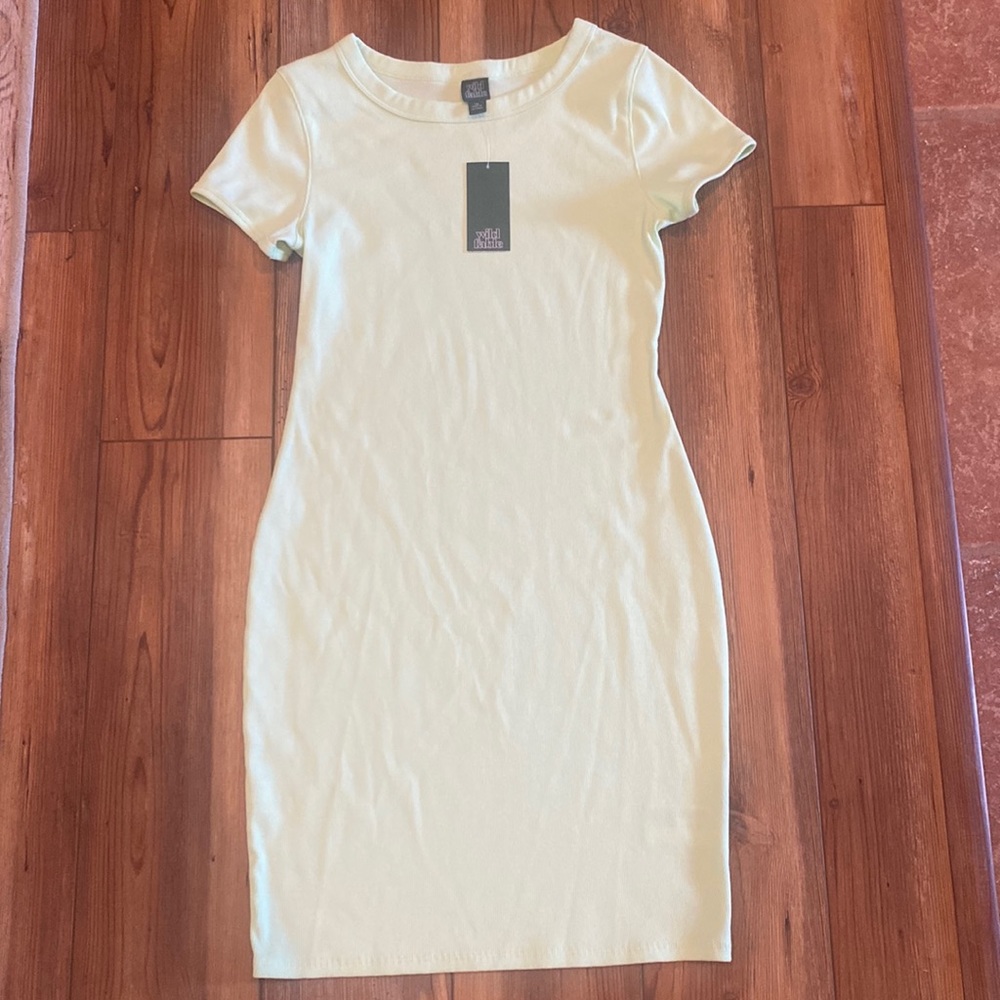 NEW Lime Green Knit Dress